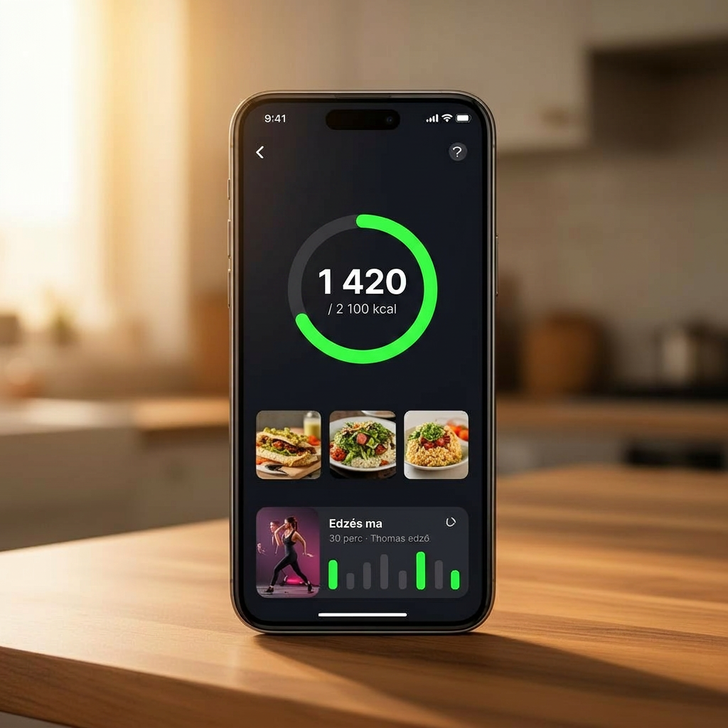 Plango fogyókúrás app egy telefon képernyőjén